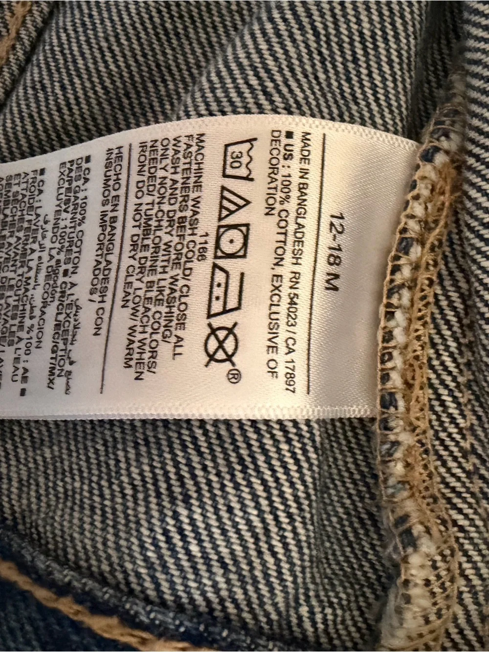 Old Navy Girls Blue Denim Jacket with Heart Patch